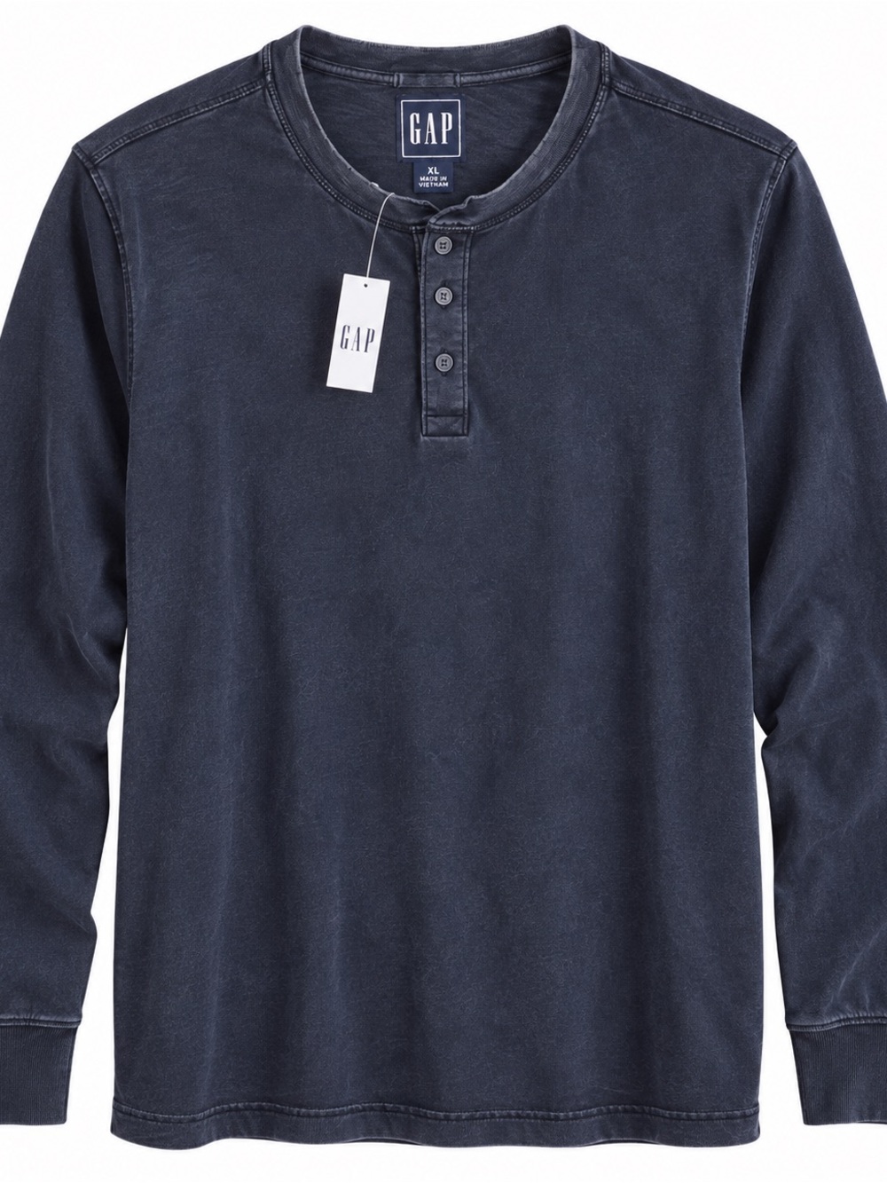 GAP Men's Dark Navy Long-Sleeve Henley
